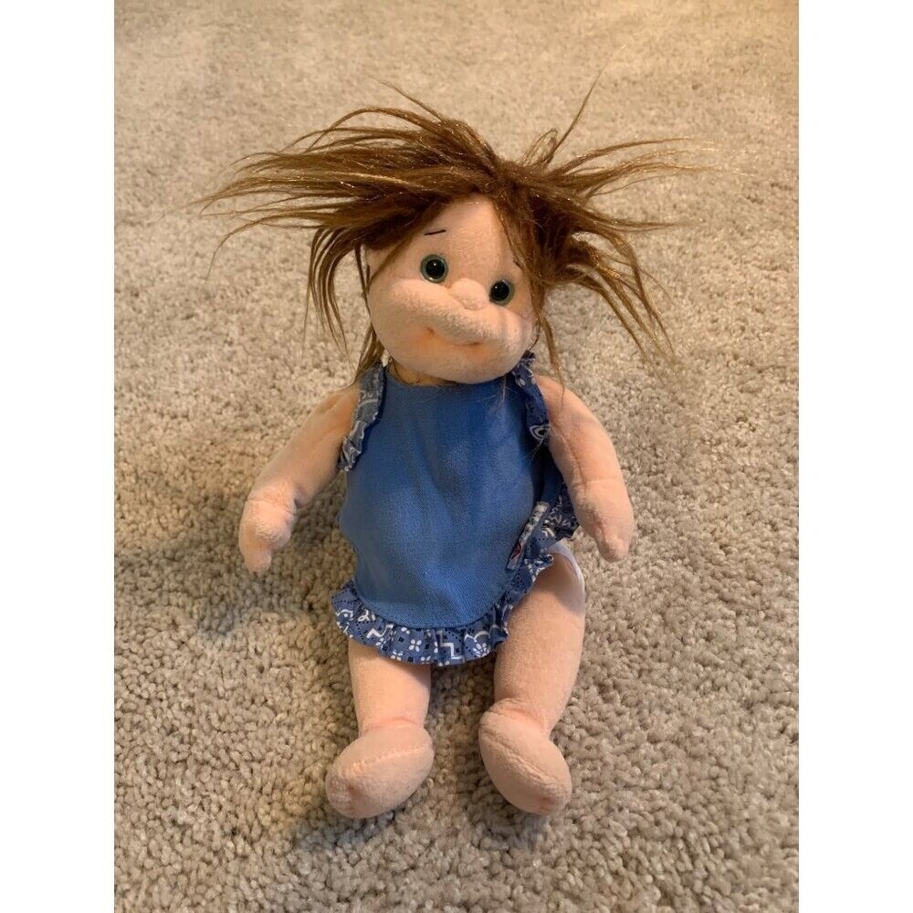 Ty Gear Baby Doll With Wild Hair, Blue Eyes‎ and Adorable Blue Dress